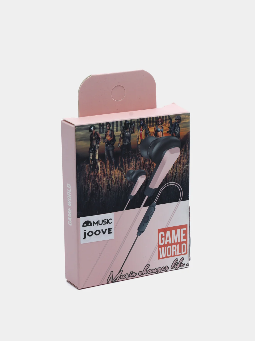 Розовый наушники вакуумные c микрофоном Joove Music (гарнитура ) для Android/Андроид
