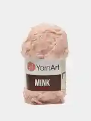 Коралловый пряжа  YarnArt Mink, полиамид, 50 г, 75 м, (имитация меха)