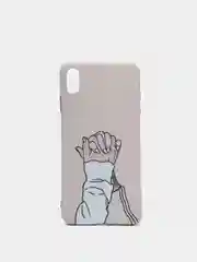 Угольный чехол для iPhone X/XS, XS Max, XR "Девушки и принты"