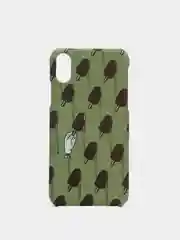 Зеленый чехол для iPhone X/XS, XS Max, XR "Девушки и принты"