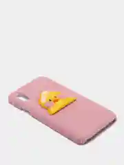 Красный чехол для iPhone X/XS, XS Max, XR "Дино и принты"