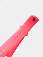 Розовый ремешок силиконовый для браслета Xiaomi Mi Band 5, 6, 7