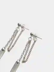 Серьги - гвоздики с цепочкой для женщин, минималистичные серьги-гвоздики