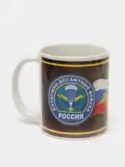Голубой кружка "С Днем Защитника Отечества"