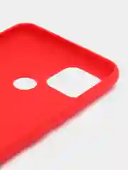 Алый чехол Realme C21 / Реалми С21 цветной, матовый, силиконовый