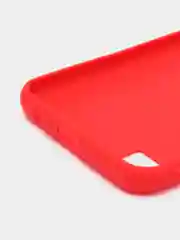 Алый чехол Realme C21 / Реалми С21 цветной, матовый, силиконовый