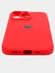 Красный чехол на iPhone 11, 13, 12, XR, Pro, Max, Mini, бархатный