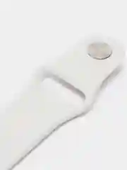 Белый ремешок на часы apple watch, браслет спортивный резиновый с принтом Пикачу аниме манга