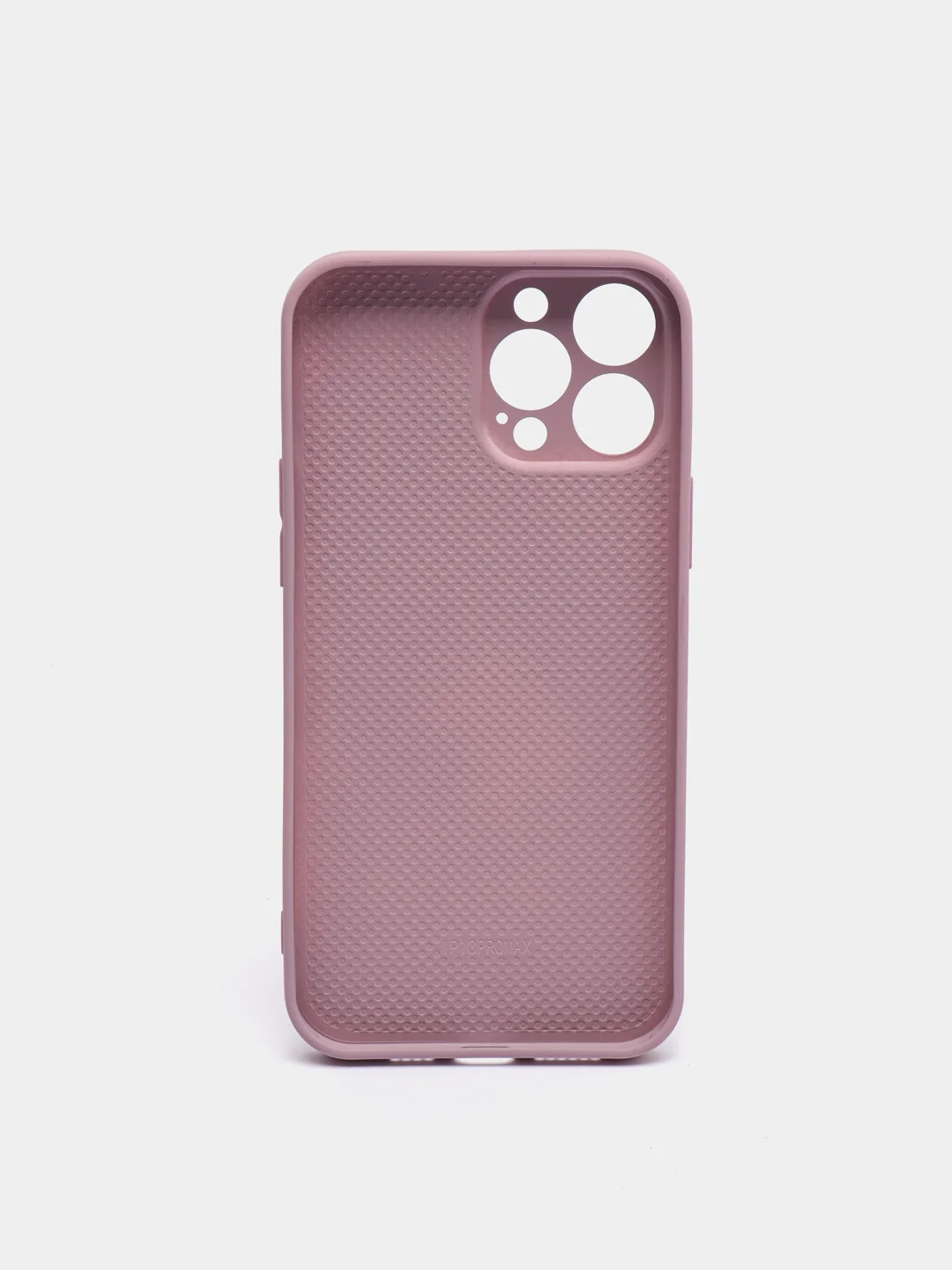 Сиреневый чехол силиконовый со стеклянной панелью для iPhone 13 Pro Max