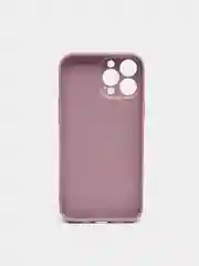 Сиреневый чехол силиконовый со стеклянной панелью для iPhone 13 Pro Max