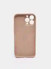 Кремовый чехол силиконовый со стеклянной панелью для iPhone 13 Pro Max
