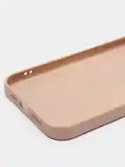 Кремовый чехол силиконовый со стеклянной панелью для iPhone 13 Pro Max