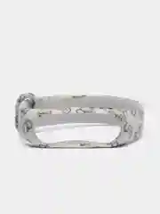 Бежевый силиконовый ремешок с принтом для Xiaomi Mi Band 7 / 3 / 4 / 5 / 6