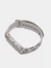 Бежевый силиконовый ремешок с принтом для Xiaomi Mi Band 7 / 3 / 4 / 5 / 6