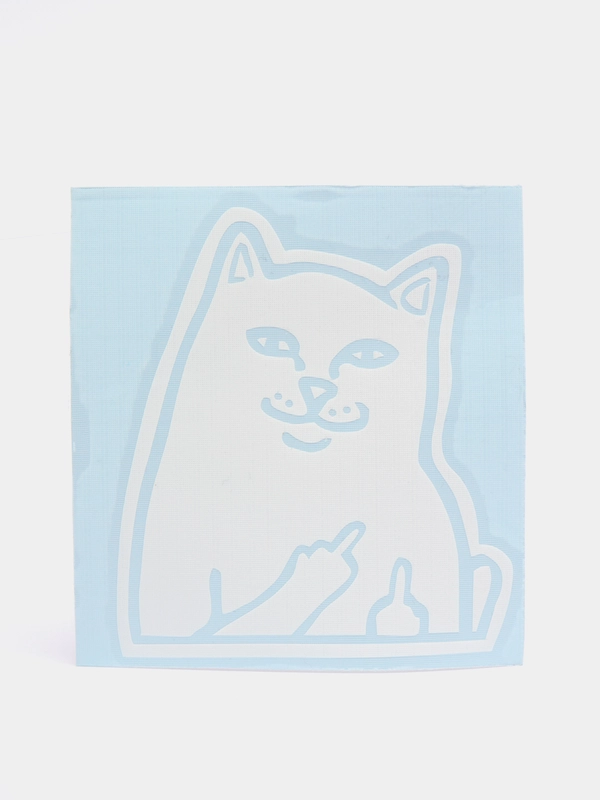 Наклейка голографическая Lord Nermal "Кот показывает факи", без фона