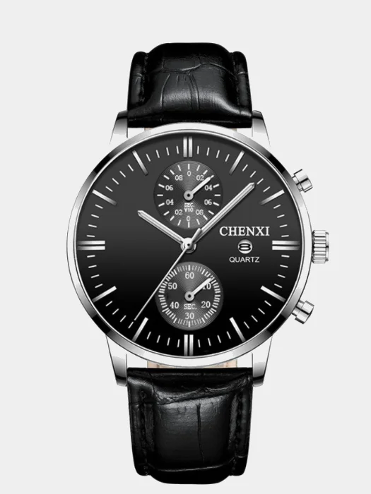 Угольный часы мужские наручные Chenxi CX-071