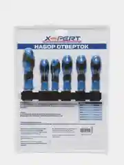 Набор отверток 6 предметов на держателе, в блистере