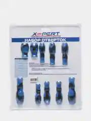 Набор отверток X-PERT, 10 штук крестовых и плоских, с магнитным наконечником