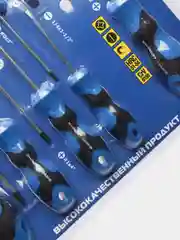 Набор отверток X-PERT, 10 штук крестовых и плоских, с магнитным наконечником