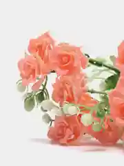Искусственные цветы. Кустовые розы (пластиковый букет ). Высота: 31 см. 15 бутонов