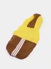 Желтый комбинезон двухцветный для собак, с капюшоном