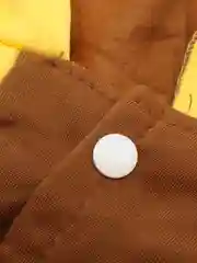 Желтый комбинезон двухцветный для собак, с капюшоном