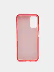 Красный чехол силиконовый с блестками для Xiaomi Redmi Note 10T / POCO M3 Pro защитой для камеры