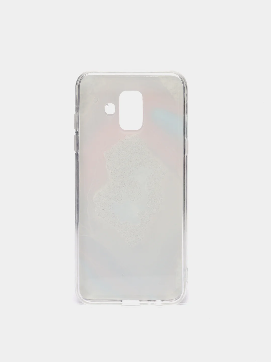 Красный чехол Samsung Galaxy A6 (2018), Самсунг Галакси А6 силиконовый с мраморным рисунком