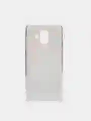 Красный чехол Samsung Galaxy A6 (2018), Самсунг Галакси А6 силиконовый с мраморным рисунком
