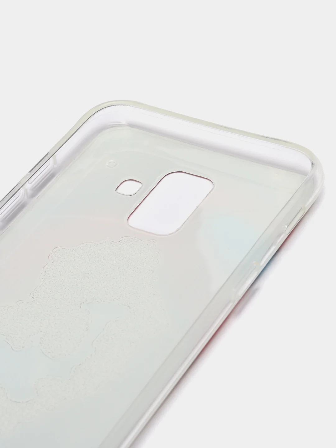 Красный чехол Samsung Galaxy A6 (2018), Самсунг Галакси А6 силиконовый с мраморным рисунком