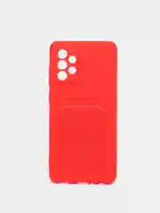 Красный wallet Чехол карман для карт Samsung A50 A30S, A31, A51 A71 A02 M02, A32, A52, A72, S20 FE