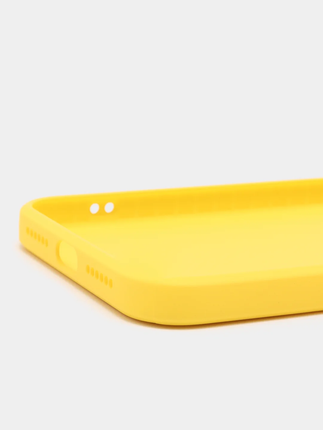 Желтый чехол силиконовый с матовой стеклянной панелью для iPhone 11, 12, 13, 13 Pro, 13 Pro Max