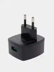 Черный блок питания 18W, умная зарядка, 1USB порт, 3.0A Hoco C70А, быстрая зарядка