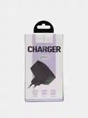 Черный блок питания 18W, умная зарядка, 1USB порт, 3.0A Hoco C70А, быстрая зарядка