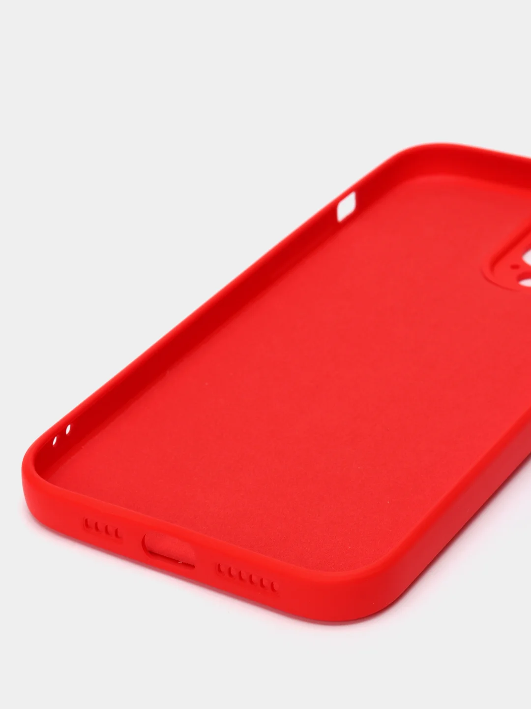 Красный чехол на iPhone 11, 13, 12, XR, Pro, Max, Mini, бархатный
