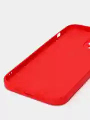 Красный чехол на iPhone 11, 13, 12, XR, Pro, Max, Mini, бархатный
