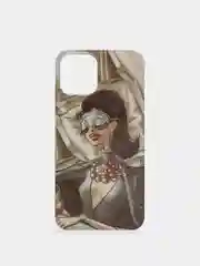 Светло-коричневый чехол iPhone 12 / 12 Pro, 12 Pro Max, 12 Mini чехол силиконовый с рисунком