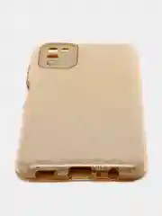 Золотой чехол Samsung Galaxy A03s, Самсунг Галакси А03с блестящий сияющий с защитой камеры