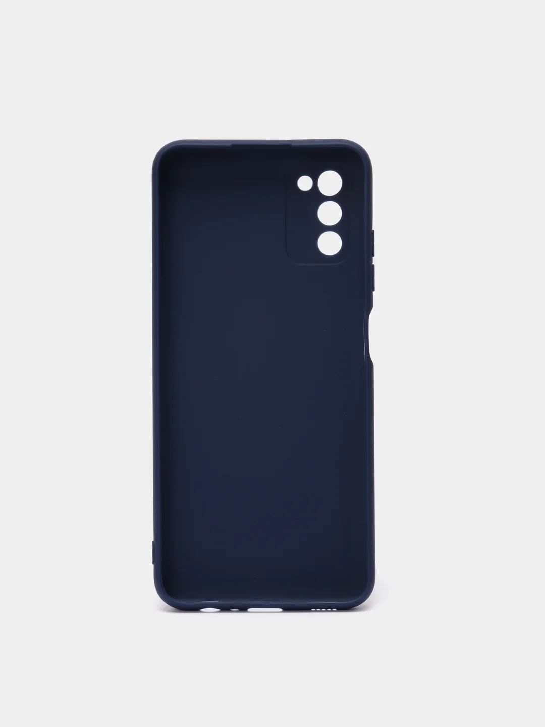 Темно-синий чехол для Samsung A03s цветной матовый