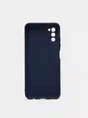 Темно-синий чехол для Samsung A03s цветной матовый