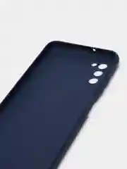 Темно-синий чехол для Samsung A03s цветной матовый