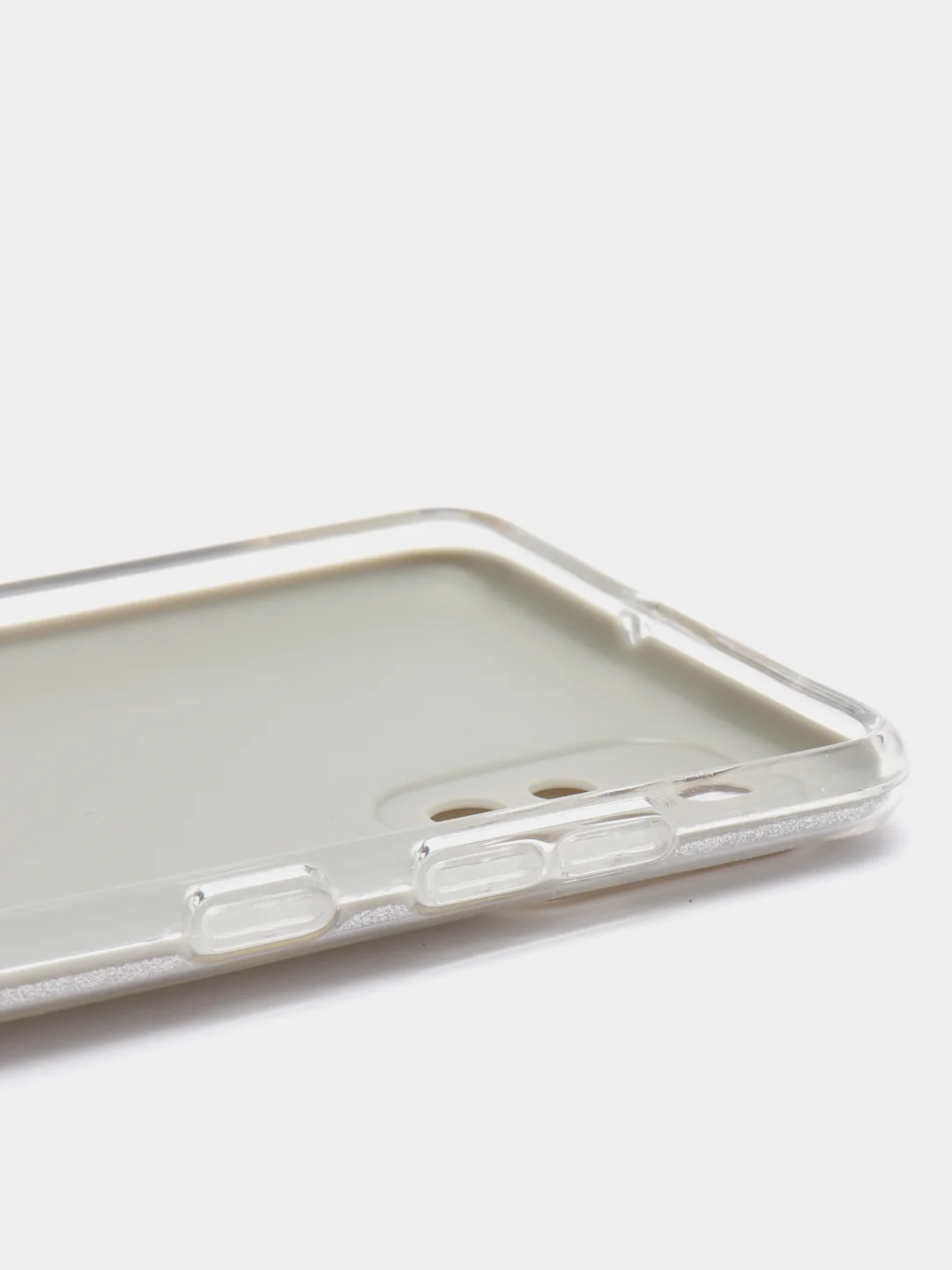 Серебряный чехол Samsung Galaxy A51, Самсунг Галакси А51 с защитой камеры, блестящий