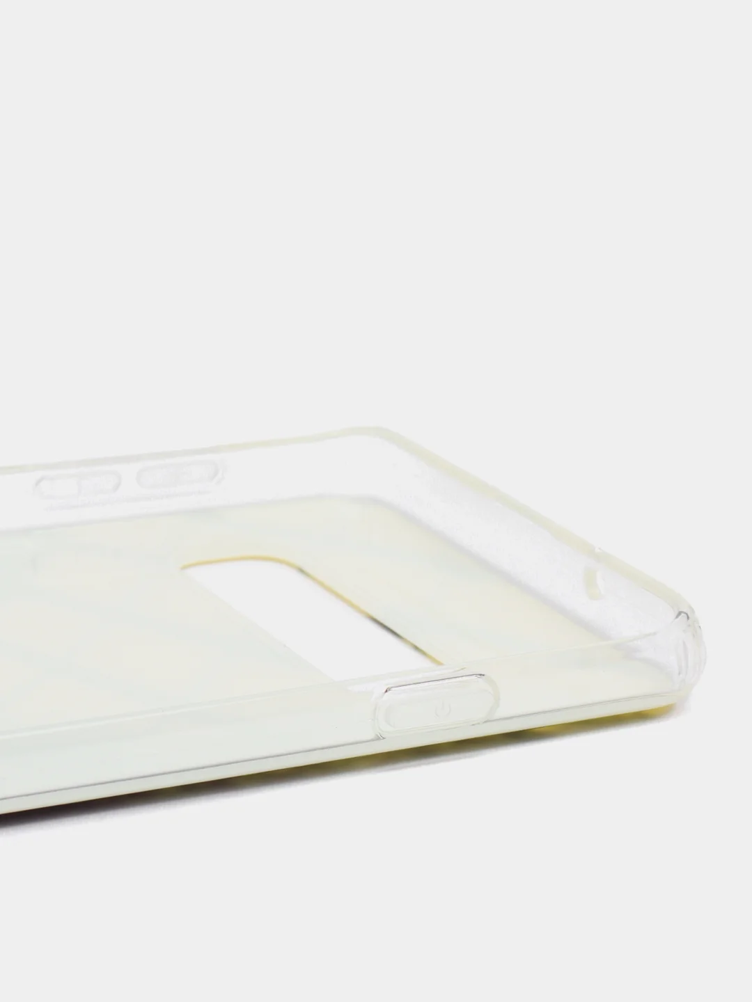 Светло-жёлтый чехол Samsung Galaxy S10, S10e, S10+ Plus, Галакси С10, С10е, С10+ силиконовый с рисунком