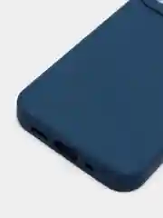 Темно-синий чехол для iPhone 11, 13, 12, Pro, Max, Mini, защита камеры, бархатный
