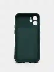 Тёмно-зелёный чехол для iPhone 11, 13, 12, Pro, Max, Mini, защита камеры, бархатный