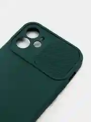Тёмно-зелёный чехол для iPhone 11, 13, 12, Pro, Max, Mini, защита камеры, бархатный