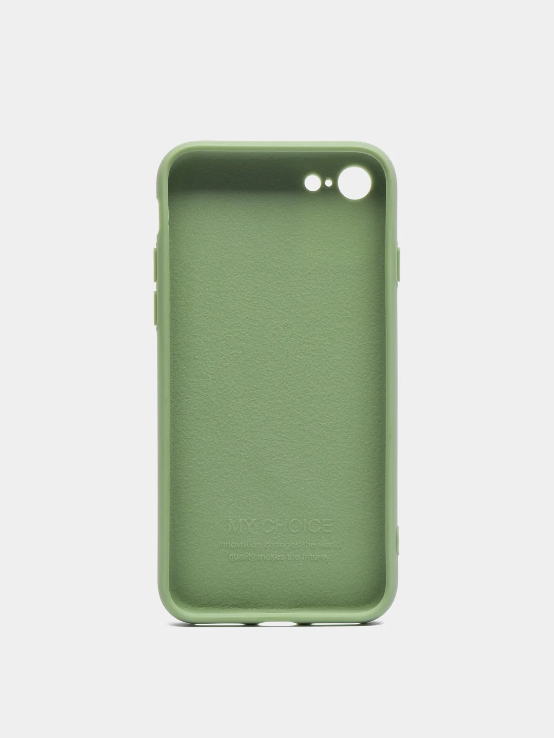 Лесной зеленый чехол iPhone 7 / 8 / SE 2020 силиконовый с закрывающейся камерой
