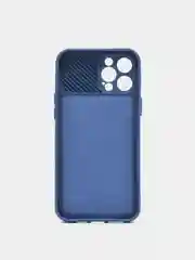 Темно-синий чехол для iPhone 11, 13, 12, Pro, Max, Mini, защита камеры, бархатный