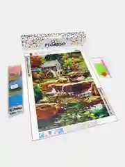 Розовый алмазная мозаика "Сказочные места", без подрамника, 30 х 40 см