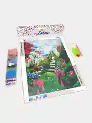 Белый алмазная мозаика "Сказочные места", без подрамника, 30 х 40 см